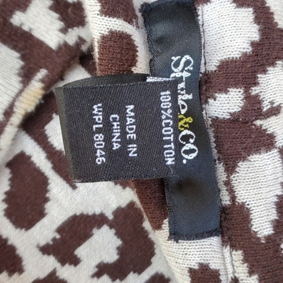 Style & Company Animal print‎ open cardigan 1X - Picture 3 of 9